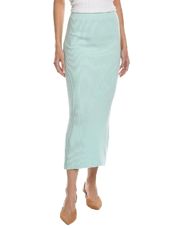 soft beige utility skirts versatile -Emmie Rose Ribbed Maxi Skirt