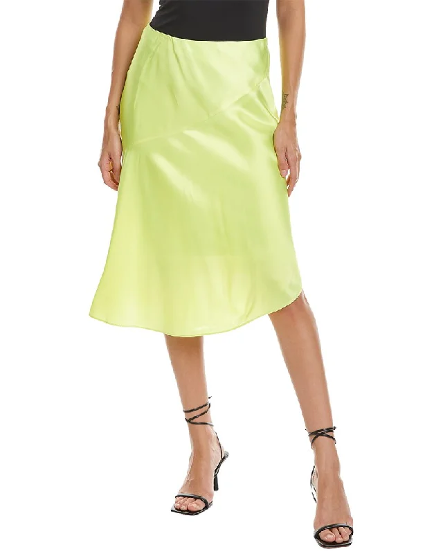 olive skater skirts casual -Helmut Lang Asymmetric Skirt