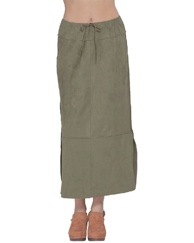 khaki asymmetrical skirts trendy -PAPARAZZI Skirt