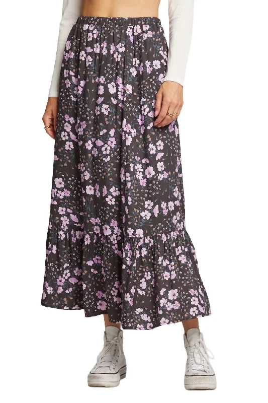 heather grey wrap skirts chic -Rex Skirt In Multi