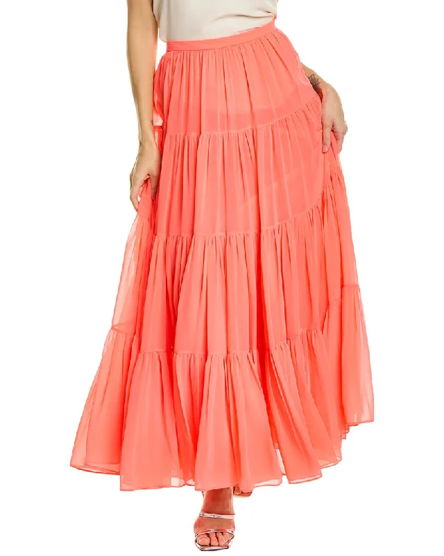 coral wrap skirts chic -Valentino Skirt