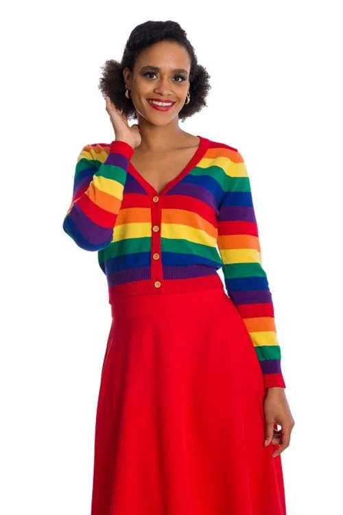 cardigan flowing sweater -Banned Love Wins Cardigan in Rainbow Colors