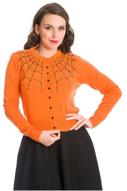 cardigan cuddly design -Banned Under Her Spell Cardigan in Orange