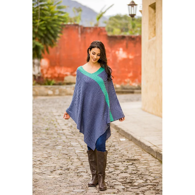 cardigan trendy olive -Beam of Light Drape Poncho