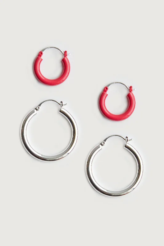 cardigan punchy wool -ENAMEL HOOP SET