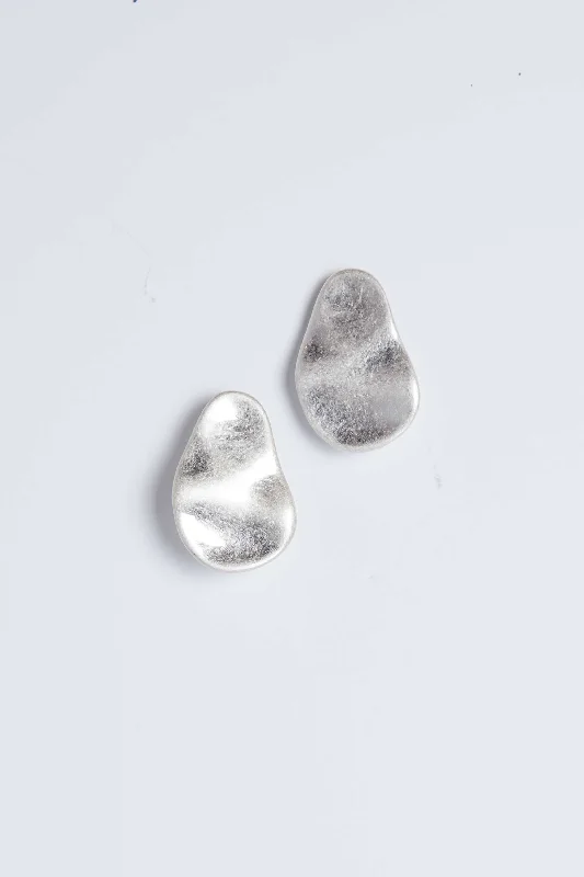 cardigan cuddly design -FLAT PEAR-SHAPE EARRING