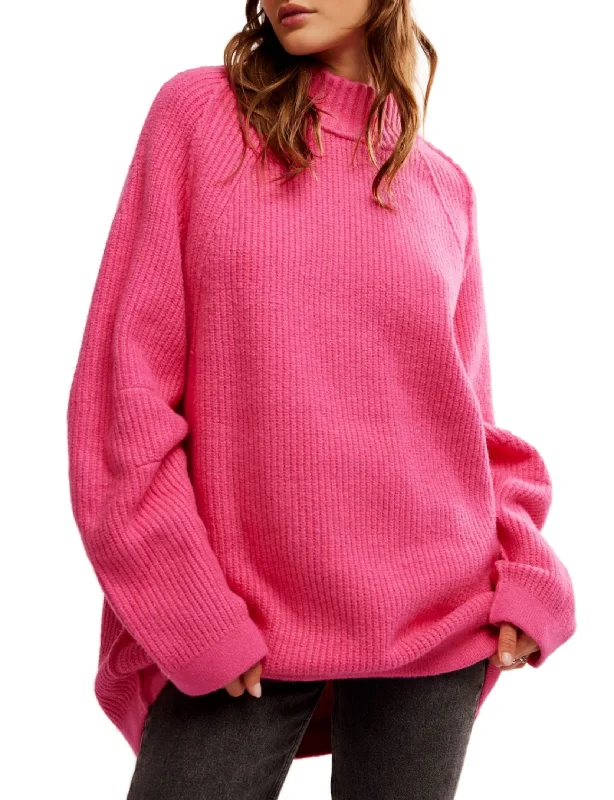 cardigan earthy navy -Sunbeam Sweater, Hot Pink