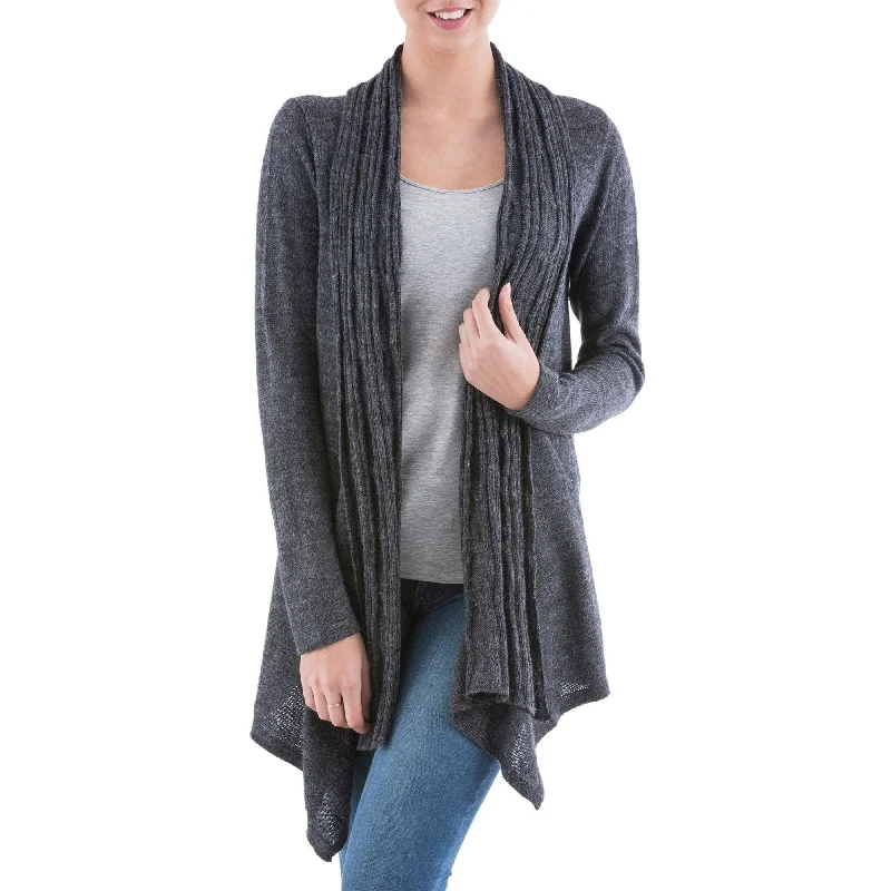 cardigan hippie chic -Waterfall Dream Grey Cardigan