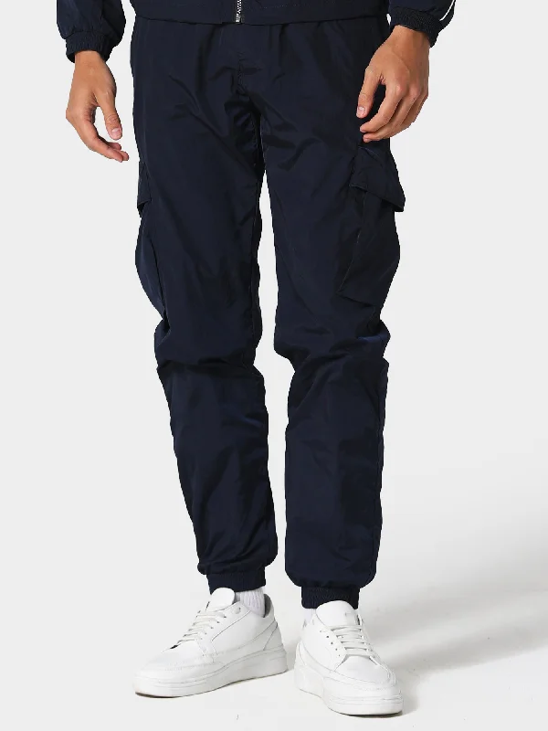 indigo twill pants polished -Forstha Navy Pants