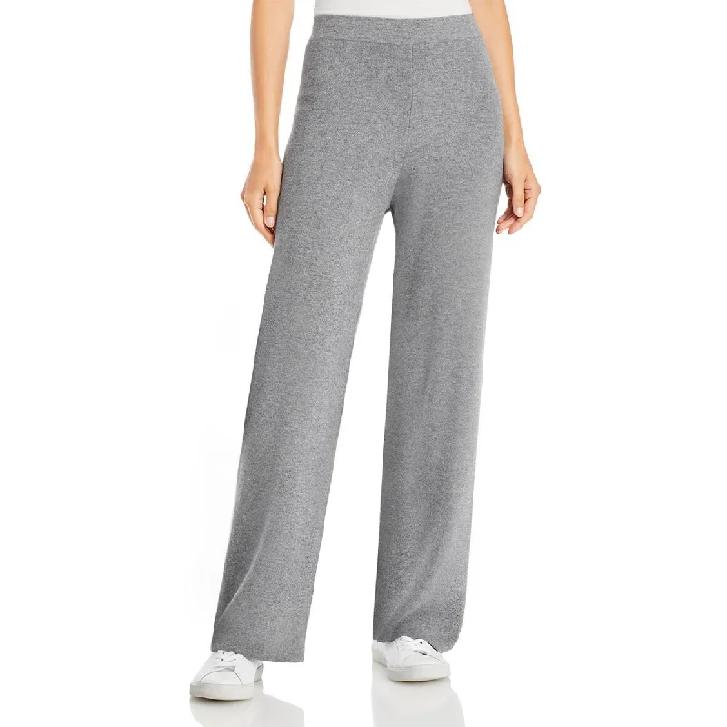 taupe utility pants versatile -Milano Womens Pull On Knit Wide Leg Pants