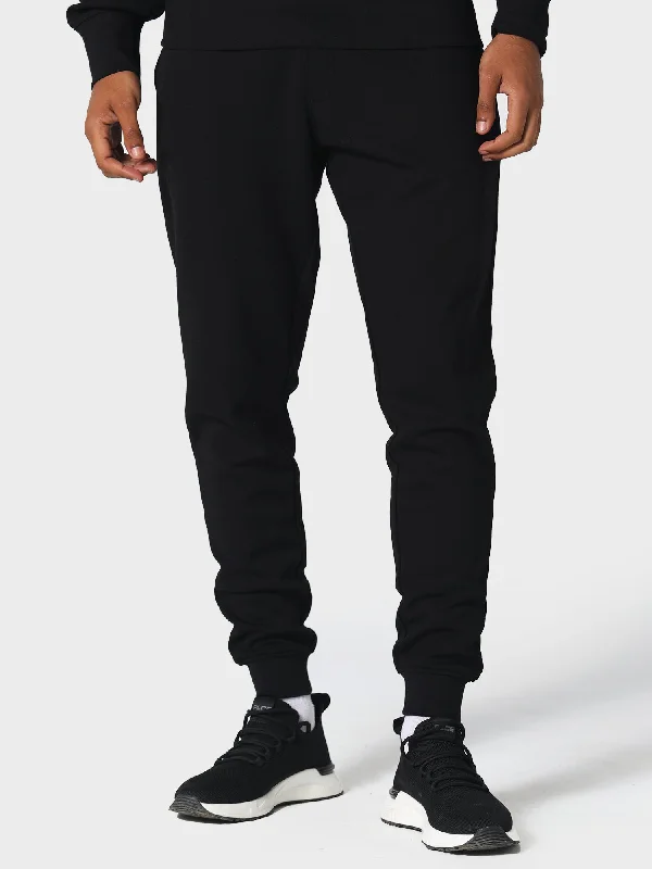 indigo chino pants smart -Notver Black Jog Pants