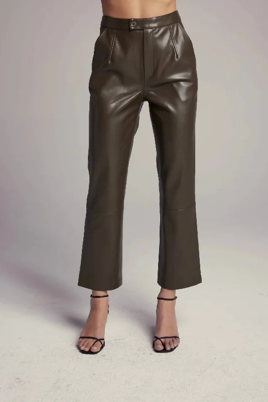 taupe chino pants classic -Rucker Pants In Forest Night