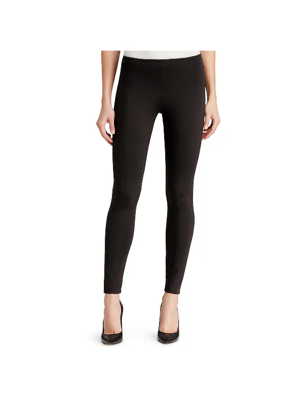 navy blue twill pants polished -Taylor Womens Shaping Mid-Rise Leggings