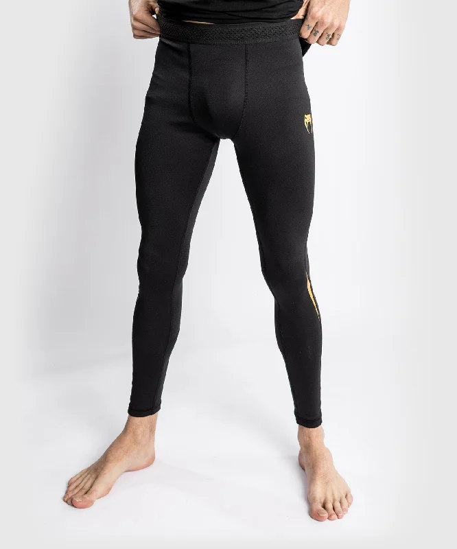 khaki slim fit pants sleek -Venum Tempest 2.0 Compression Tights – Black/Gold