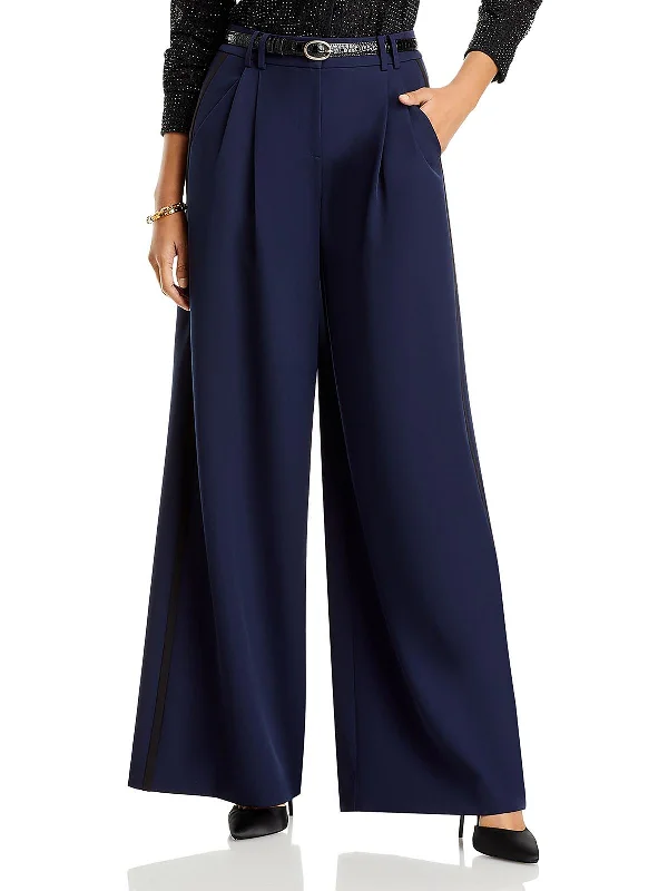 heather grey dress pants smart -Womens Casual Trousers Wide Leg Pants