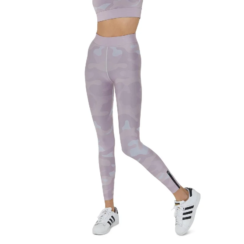 lilac twill pants polished -Womens High Rise Camouflage Leggings