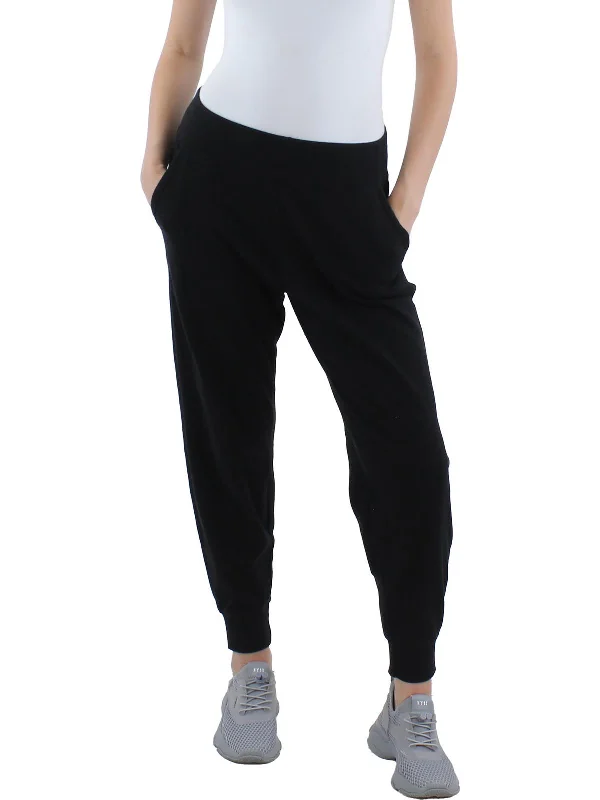 soft beige slim fit pants sleek -Womens Organic Cotton Pull On Jogger Pants